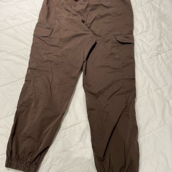 Garage utility pants gathered at bottom color Brown - Picture 2 of 4